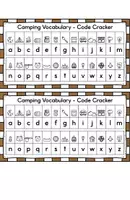 Vista previa - Hojas de trabajo - Camping Vocabulary - Puzzle Task Cards - página 1