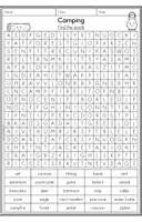 Vorschau - Arbeitsblätter - Camping Word Search - Seite 1