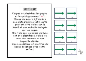 Aperçu - Feuilles d'exercices - Livre Adapté en CAA, Mot de base Aller , En balade ! - Page 1