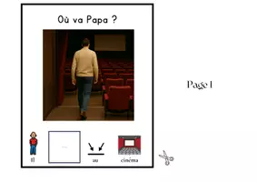 Aperçu - Feuilles d'exercices - Livre Adapté en CAA, Mot de base Aller , En balade ! - Page 2