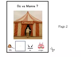 Aperçu - Feuilles d'exercices - Livre Adapté en CAA, Mot de base Aller , En balade ! - Page 3