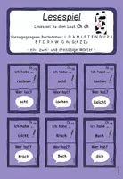 Vorschau - Spiele - Lesespiel Ch ch (Buchstabeneinführung) - Deckblatt