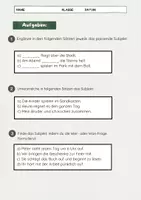 Vorschau - Arbeitsblätter - Das Subjekt bestimmen und erkennen lernen - Seite 3