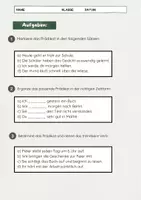 Vorschau - Arbeitsblätter - Das Prädikat erkennen verstehen - Satzglieder Deutsch - Seite 3