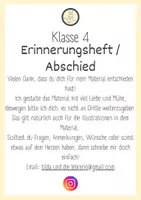 Vorschau - Arbeitsblätter - Erinnerungsheft zum Abschied der 4. Klasse - Seite 1
