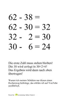Vorschau - Merkblätter - Beispielaufgabe Plus und Minus - Seite 1