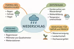 Vorschau - Arbeitsblätter - Arbeitsblatt "Niederschlag" + Onlineübung & MP3 + Mindmap + Infografik - Seite 2