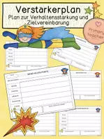 Vorschau - Fördermaterial/Inklusion - Verstärkerplan - Plan zur Verhaltensstärkung und Zielvereinbarung - Deckblatt