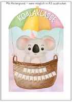 Vorschau - Mal- und Bastelvorlagen - Geburtstagskalender Koalaklasse - Seite 3