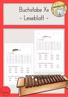 Vorschau - Arbeitsblätter - Leseblatt Xx Klasse 1 - Deckblatt