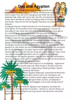 Vorschau - Arbeitsblätter - Altes Ägypten Einführung+Differenzierung - Deckblatt