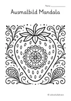 Vorschau - Arbeitsblätter - Früchte Mandalas – 11 Ausmalbilder mit einfachen Mustern - Seite 3