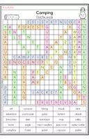 Aperçu - Feuilles d'exercices - Camping Word Search (Anglais) - Page 2