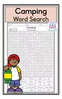 Aperçu - Feuilles d'exercices - Camping Word Search (Anglais) - Page de couverture
