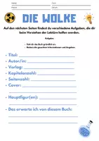 Vorschau - Arbeitsblätter - Lektüre_Die Wolke_Steckbrief und Bewertung - Deckblatt