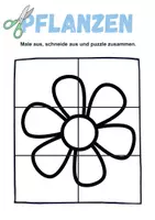 Vorschau - Mal- und Bastelvorlagen - Schneiden, Puzzeln und Anmalen Thema Pflanzen (basteln) - Seite 2
