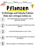 Vorschau - Mal- und Bastelvorlagen - Pflanzen Leseverstehen und Wortschatz - DaZ/DaF, Deutsch, Sachunterricht - Seite 3