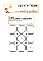 Vorschau - Arbeitsblätter - Sujiko, Rechen Puzzle, für alle Knobel und Sudoku Fans - Seite 2