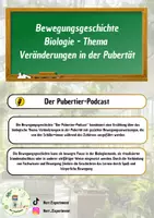 Vorschau - Text - Bewegungsgeschichte Biologie - Veränderungen in der Pubertät - Deckblatt