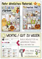 Vorschau - Arbeitsblätter - Meine Stärken und Mut - Drehscheibe / kreative Reflexion - Seite 1