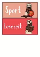 Vorschau - Poster - Tagestransparenz / Stundenplan - Karten | Frettchenklasse - Seite 3