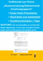 Vorschau - Arbeitsblätter - Profilstunde Chemie_Wasserzersetzung_8.Kl._Microscale - Deckblatt