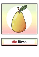 Vorschau - Präsentationen/Tafelbilder - Bildkarten / Wortkarten "Das Obst" DaZ / DaF / Deutsch - Seite 3