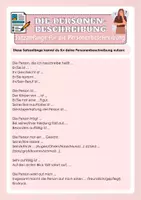 Vorschau - Arbeitsblätter - Personenbeschreibung - Seite 1