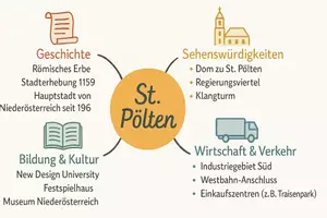 Vorschau - Arbeitsblätter - Arbeitsblätter zum Thema "St. Pölten" + Lösung & MP3 + Mindmap + Infografik - Seite 2