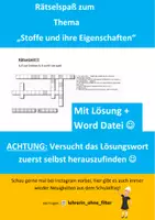 Vorschau - Quiz - Rätsel Chemie 8. Klasse Anfangsunterricht - Seite 1
