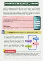 Vorschau - Arbeitsblätter - Writing a Social Media Comment: Structure, Language, Examples, Arguments - Seite 1