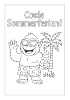 Vorschau - Mal- und Bastelvorlagen - Grußkärtchen Sommerferien - Seite 3