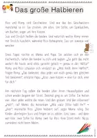 Vorschau - Stundenentwürfe - Einführung Halbieren Klasse 1 - Geschichte & Tafelmaterial - Seite 1