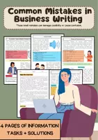Vorschau - Arbeitsblätter - Common Mistakes in Business Writing: Tone & Clarity - Deckblatt