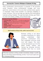 Vorschau - Arbeitsblätter - Common Mistakes in Business Writing: Tone & Clarity - Seite 1