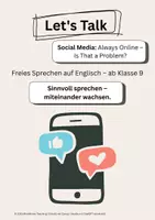 Vorschau - Arbeitsblätter - Let's Talk: Social Media - Partnerarbeit und Reflexion (ab Kl.9) - Deckblatt