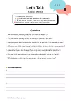 Vorschau - Arbeitsblätter - Let's Talk: Social Media - Partnerarbeit und Reflexion (ab Kl.9) - Seite 2