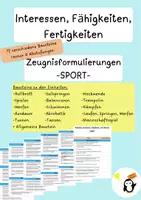 Vorschau - Lehrpläne/Lehrermaterial - Interessen, Fähigkeiten, Fertigkeiten - SPORT - Deckblatt