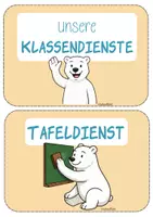 Vorschau - Fördermaterial/Inklusion - Klassendienste der Eisbärenklasse (Classroom Management) - Seite 1