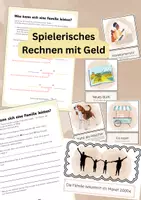 Vorschau - Arbeitsblätter - Geld im Alltag – Rechenspiel: Rechnen mit Einkommen, Fixkosten und Konsumwünschen - Deckblatt