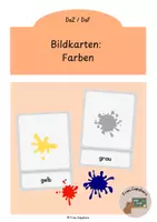 Vorschau - Bildkarten - Bildkarten - Farben (Daz / DaF) - Deckblatt