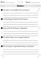 Vorschau - Arbeitsblätter - Känguru MEGABUNDLE - Wissenskartei, Lückentext, Steckbrief, Suchsel, Quizkarten - Seite 2