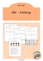Vorschau - Arbeitsblätter - Arbeitsblätter - Kleidung (DaZ / DaF) - Deckblatt