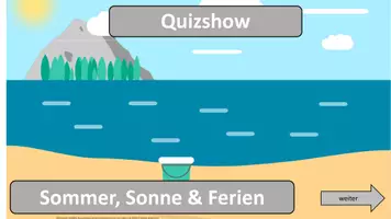 Vorschau - Spiele - Quizshow: Sommer, Sonne & Ferien (Interaktives Ratespiel) - Deckblatt