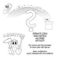 Vorschau - Mal- und Bastelvorlagen - Für große Maler – Das Alphabet-Malbuch mit Alonies und Berufen - Seite 3
