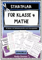 Vorschau - Arbeitsblätter - Materialpaket Startklar für Klasse 4 - Deutsch und Mathe - Seite 1