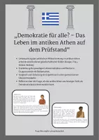 Vorschau - Stundenentwürfe - Das antike Griechenland- Kolonisation und Demokratie - Deckblatt