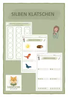 Vorschau - Arbeitsblätter - Silben Klatschen; Sprachrhythmik - Deckblatt