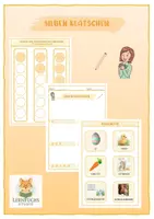Vorschau - Arbeitsblätter - Silben Klatschen Ostern; Sprachrhythmik - Deckblatt