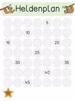 Vorschau - Anderer Materialtyp - Der geheime Klassenheld - Faultierklasse - Heldenplan/Blätterplan - Seite 3